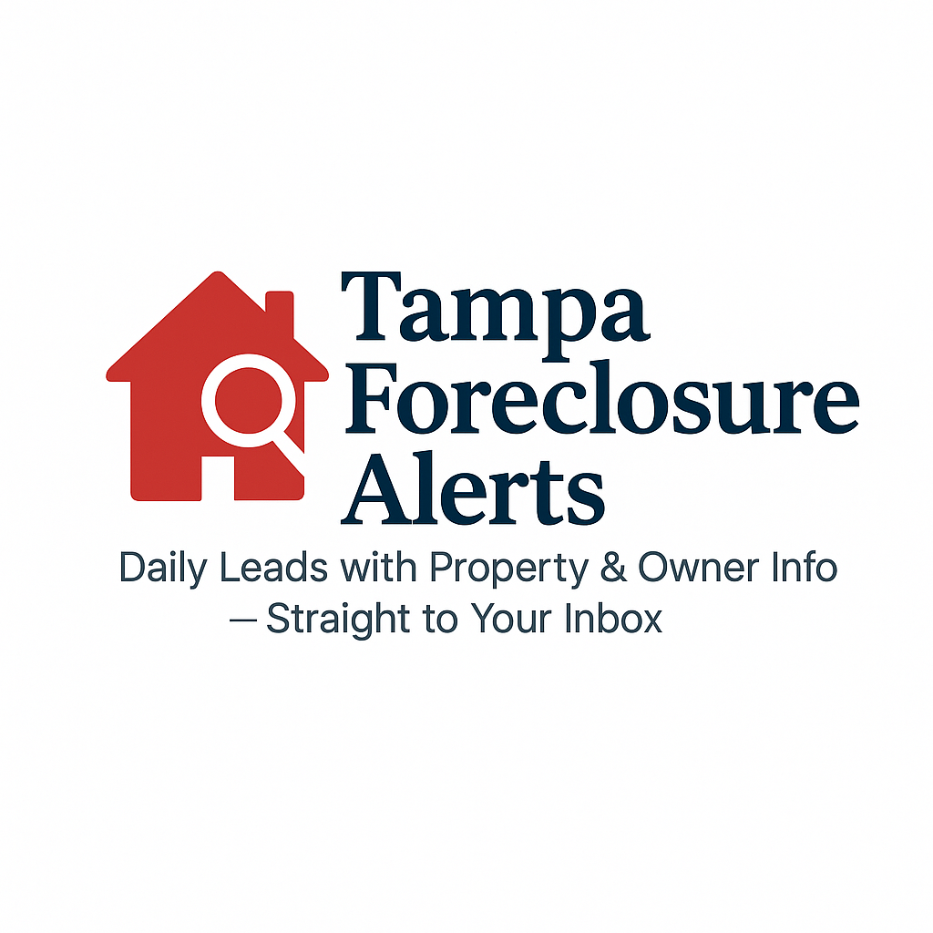 Tampa Foreclosure Alerts - Daily Leads with Property & Owner Info